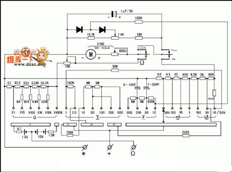 MF-10 multimeter circuit diagram