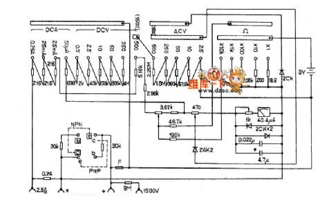 MF368 multimeter circuit diagram