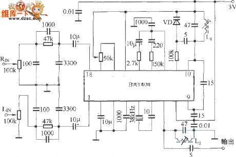 The emitter circuit composed of BA1404
