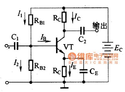 Partial voltage type negative feedback bias circuit
