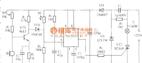 Non-two-wire system sound and light control stairs delay switch circuit(2)