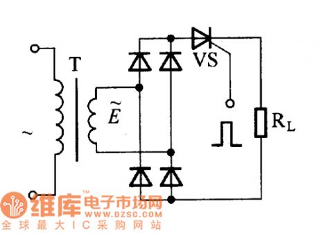 Single phase bridge type thyristor rectifier circuit