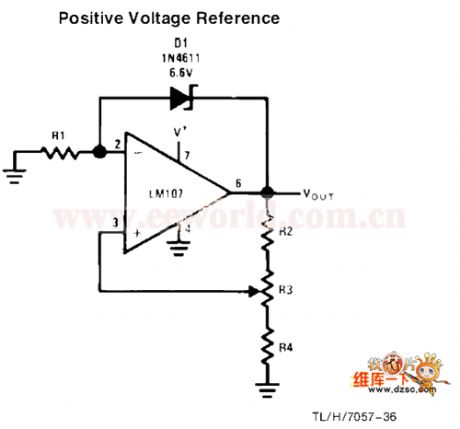 The positive voltage reference circuit