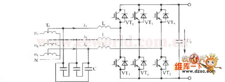 The 3-phase PWM rectifier sturcture circuit