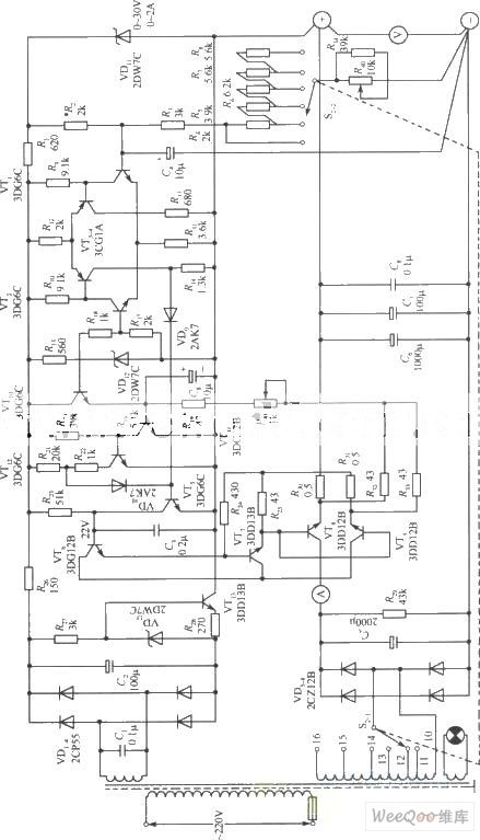 0～30V﹑2A-based Constant Current and Regulated Power Supply Circuit
