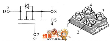Field-effect transistor STE110NS20FD、SFE180NE10、STE250NS10 internal circuit