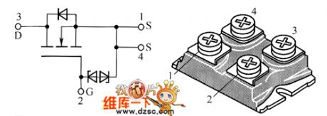 Field-effect transistor STE30NK90Z、STE40NK90ZD internal circuit