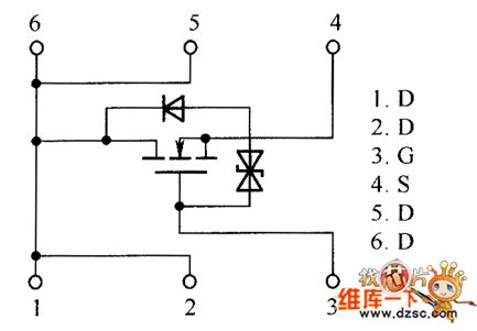 Field-effect transistor RTL035N03、RTQ020N03、RTQ035N03 internal circuit