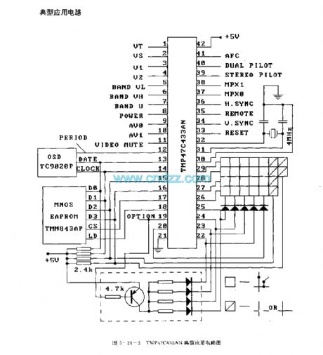 TMP47C433AN (TV set) microprocessor