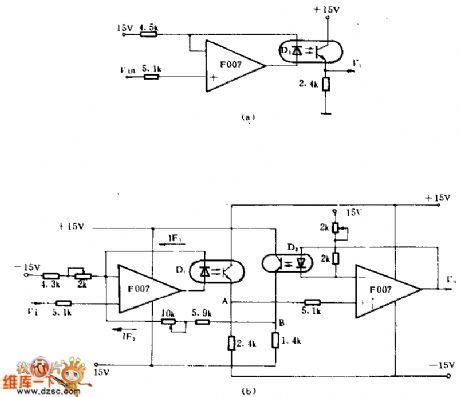 circuit of improving linearity of photoelectric isolation device