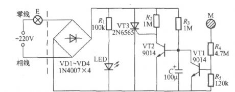 Touching delay lamp switch circuit(3)
