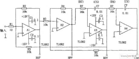 Circuit of a Filter with 4 Characteristics Simultaneously