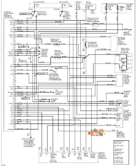 Mazda 94TAURUS gearbox circuit diagram