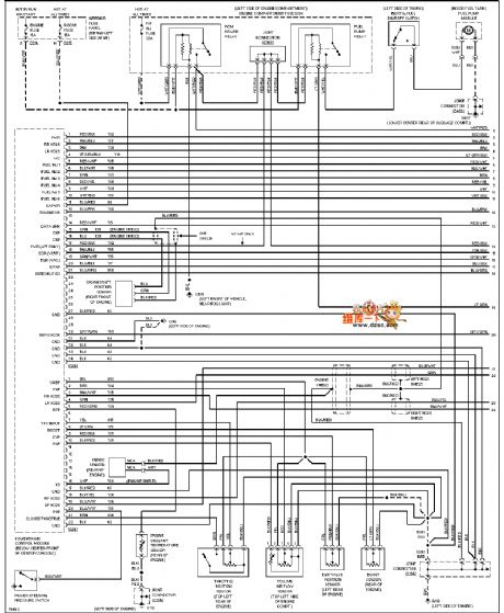 Mazda 96PROBE(2.5L) motor performance circuit diagram