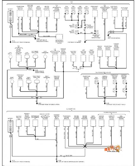 Mazda 95TAURUS cramp iron distribution circuit diagram