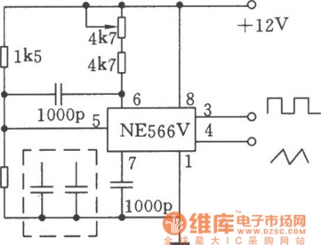 using NE566V for composing 20kHz waveform generator circuit