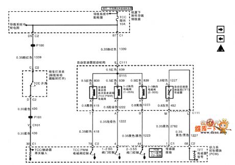 The 2.5L engine auto transmission drive bridge circuit of Shanghai GM Buick-MPV (GL8) (2)