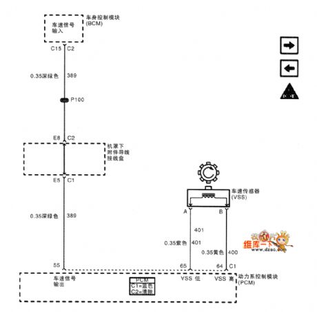 The 2.5L engine speed sensor circuit of Shanghai GM Buick-MPV (GL8)