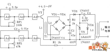 The low-power, high-efficiency and high-voltage generator circuit