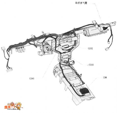 The Daewoo co-driver air bag circuit