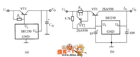 The application circuit diagram of S812/S802 series regulator