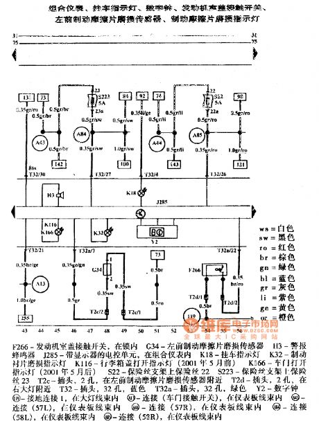 Golf Bora Instrument Cluster Circuit