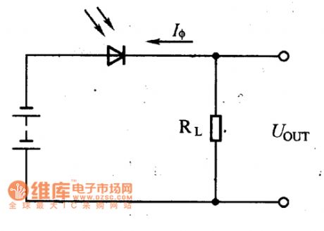 Photosensitive diode principle circuit