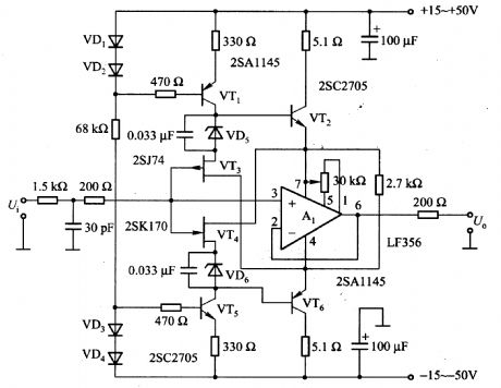 High voltage follower circuit