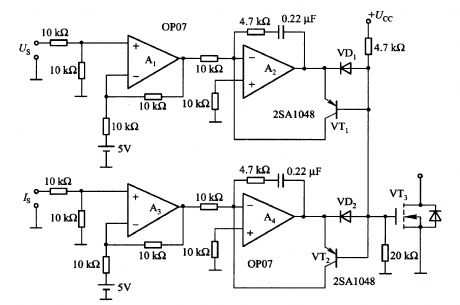 Automatic switching circuit of voltage and current control mode