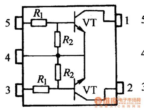 Double-barreled double-block circuit diagram