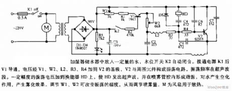 The multi-function ultrasonic humidifier circuit