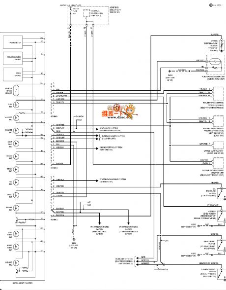 Mazda dashboard circuit diagram