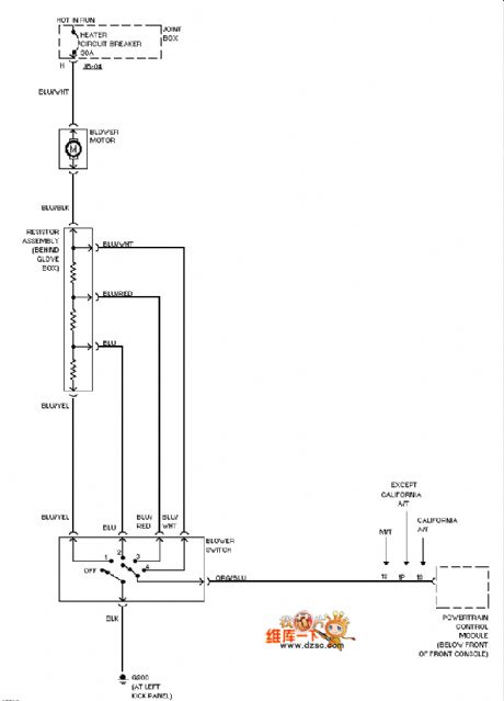 Mazda heater circuit diagram