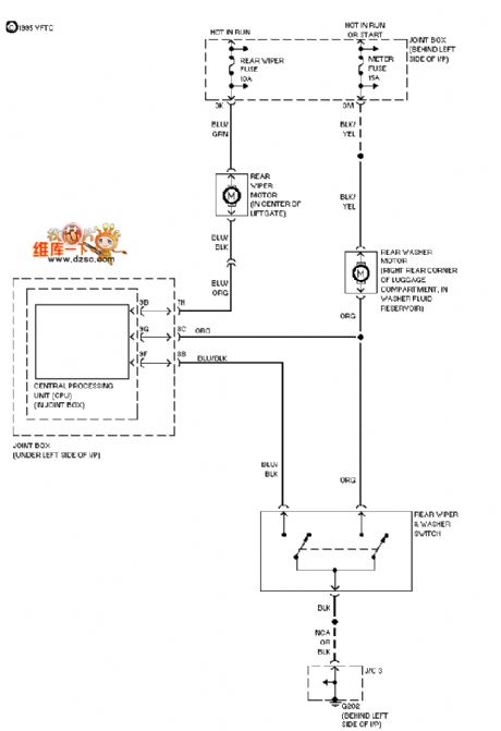 Mazda wiper washer circuit diagram