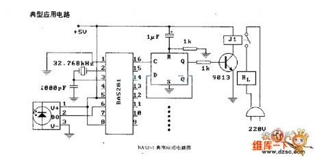 BA5201 (household appliance) infrared remote control decoding circuit diagram