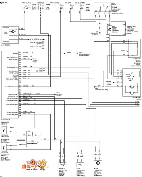 Cadillac air-conditioning circuit diagram