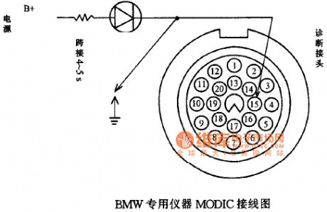 The ABS system circuit diagram for BMW cars
