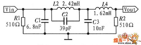 Elliptic filter circuit diagram