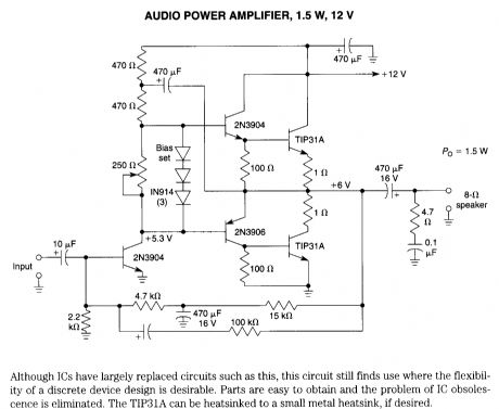 1.5w 12v audio amplifier