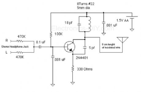 1.5-V FM Broadcast Transmitter