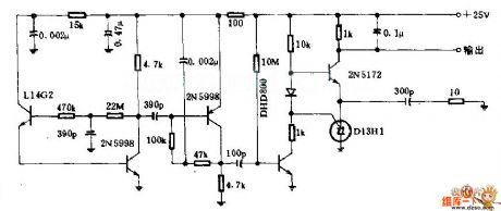 The FM optical receiver circuit diagram