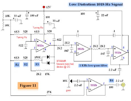 One KHz Low Distortion Signal Generator