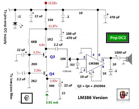 Second Preamplifier Stage with LM386 final