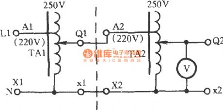 Two regulators connecting in series to get 0 ~ 284V voltage