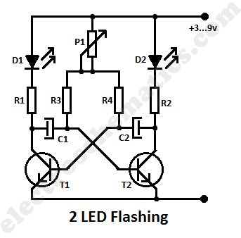 LED flashing circuit