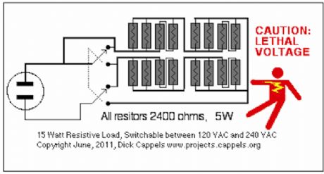 15 Watt Switchable Resistive AC Load