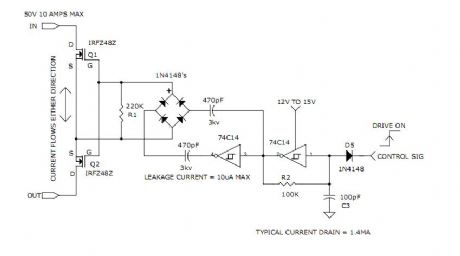 Charge Coupled MOSFET Relays
