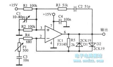Single-supply Wien Bridge oscillator circuit