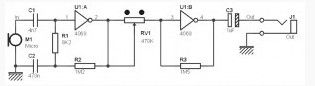 Mono Preamp based on CMOS IC CD4069