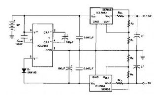 Power Supply Splitter 9V to ± 5V
